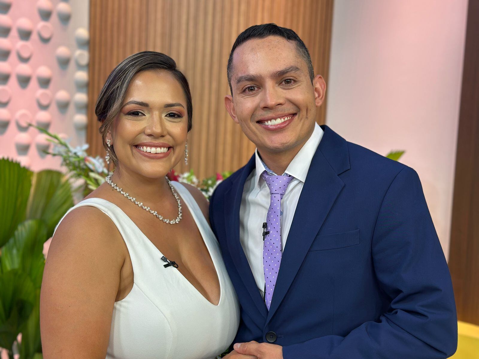 Melissa Umaña y Diego Vargas, periodsitas de Repretel