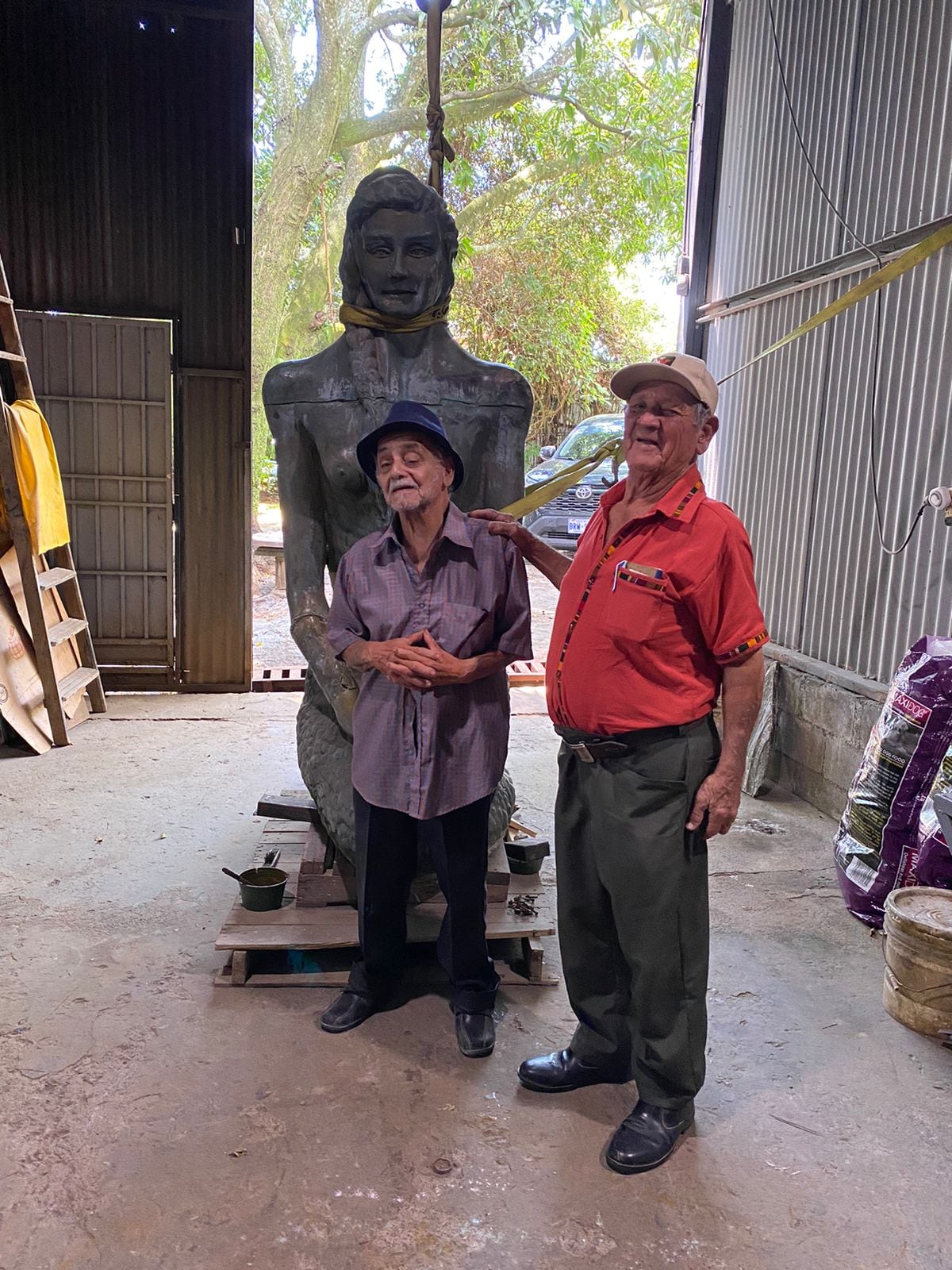 Escultura de sirena en Esterillos Oeste será restaurada.