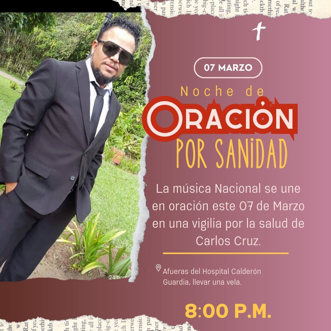 Vigilia en honor al músico Carlos Cruz, del grupo Los Huracanes.