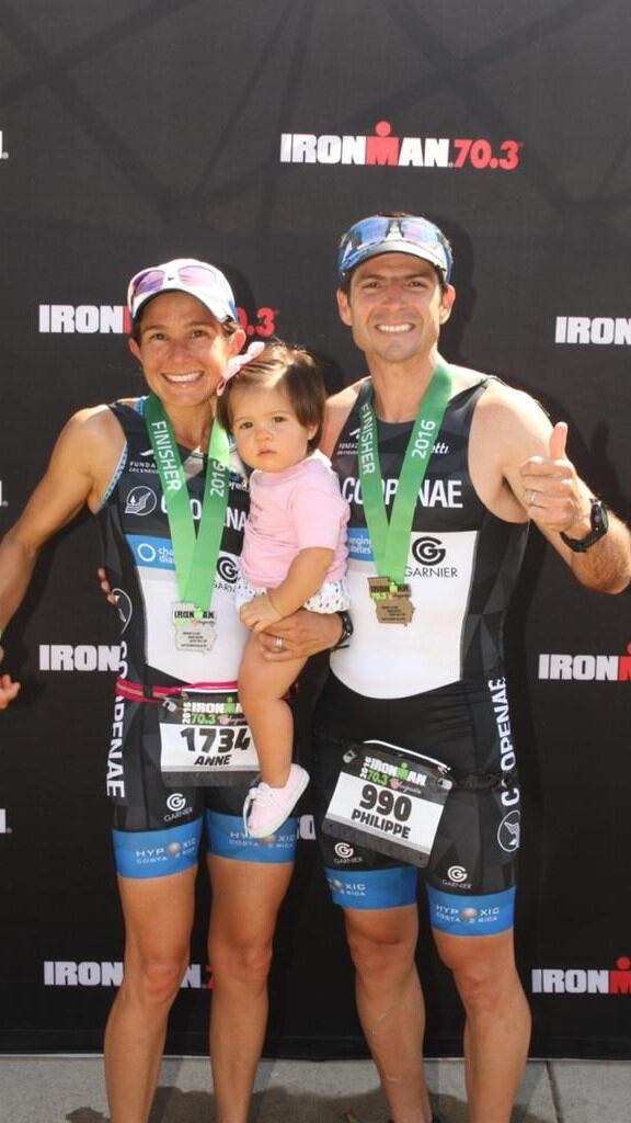 Anne Haehner, mamá y triatleta. Cortesía.