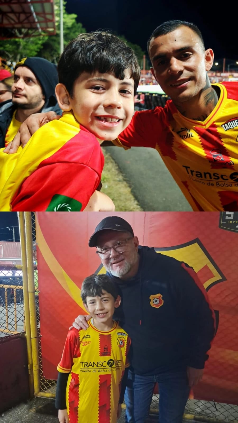 La familia va al estadio cada vez que juega Herediano.