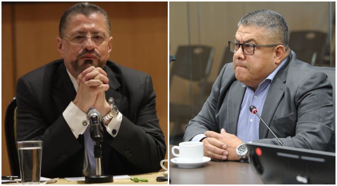 Presidente Rodrigo Chaves / Jorte Torres, director de la DIS