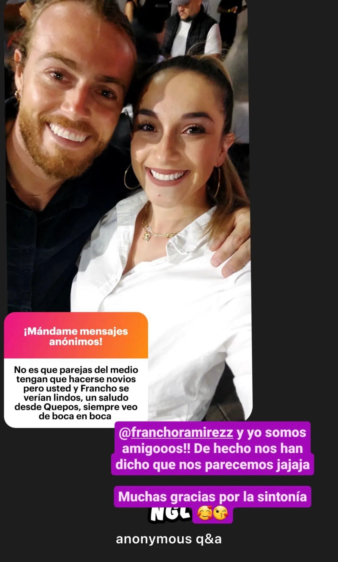 Minerva Rojas y el tiktoker Francisco Ramírez juntos. Instagram