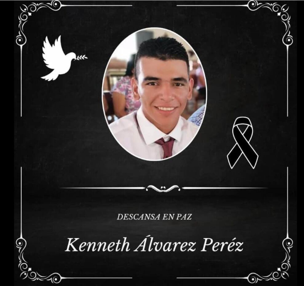 Kenneth Francisco Álvarez Pérez, de 23 años, murió en manos de delincuentes cuando él estaba trabajando como guarda en planta hidroeléctrica del Instituto Costarricense de Electricidad (ICE) en Peñas Blancas de San Ramón, Alajuela. Foto: Tomada de redes sociales