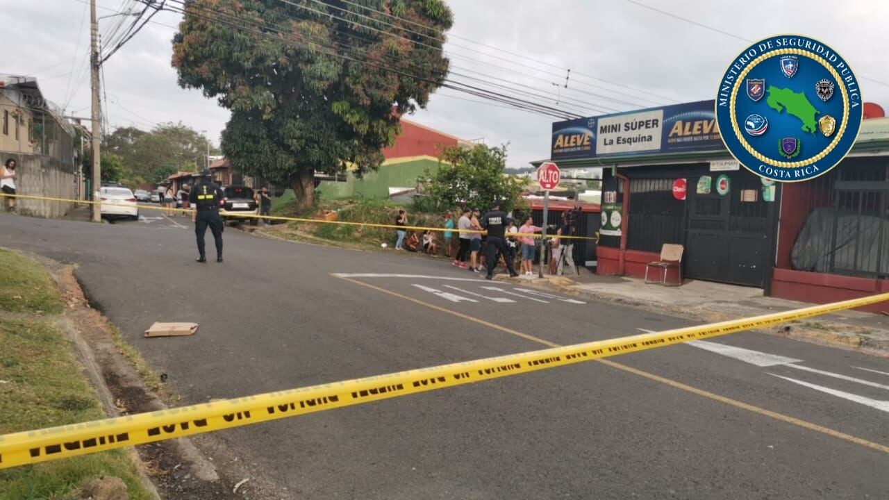 Detienen a hombre de apellido Ruiz sospechoso de dispararle en la cabeza a policía en Heredia. Foto MSP.