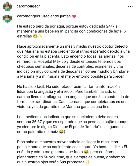 La periodista de Buen día, Carolina Monge
