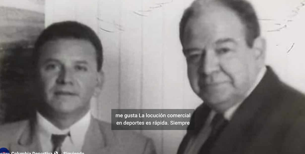 Mario Méndez, locutor comercial de radio Columbia.