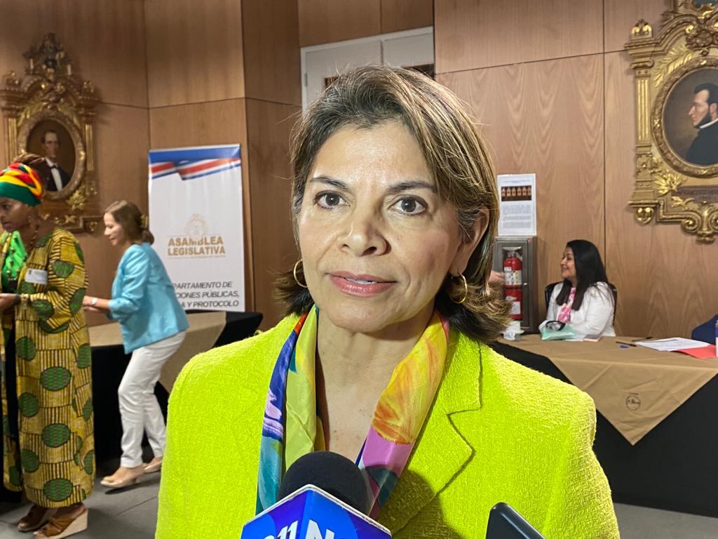 La exmandataria, Laura Chinchilla, fustigó las declaraciones del presidente Rodrigo Chaves, en cuanto al manejo de la seguridad. Foto: Lucía Astorga