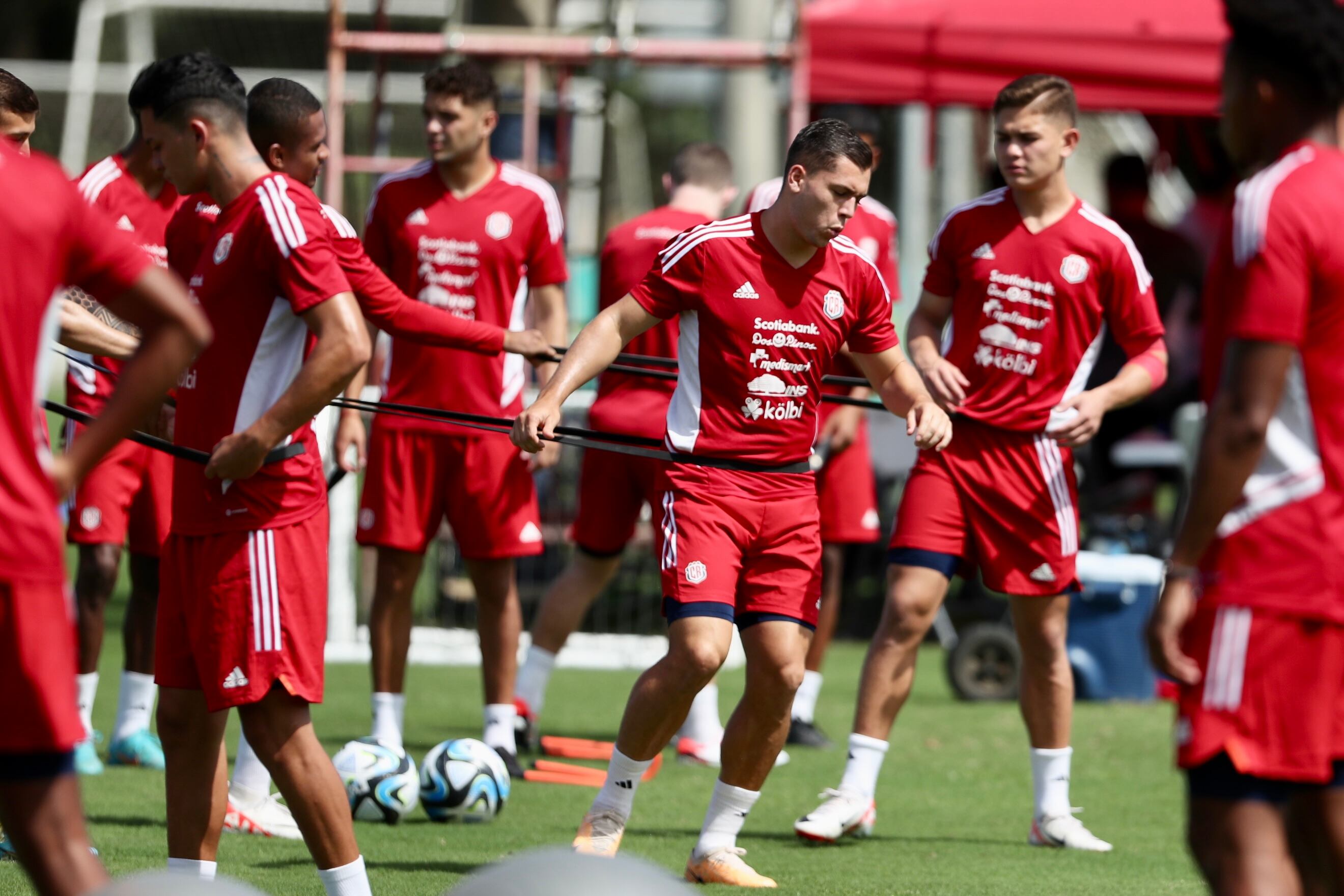 10/10/2023, Alajuela, Proyecto Gol, entrenamiento dela selección sub 23 con Claudio Vivas cómo entrenador interino previo al los fogueos ante Colombia sub 23.