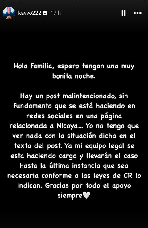 Cantante nacional Kavvo salió a aclarar acusación en su contra.