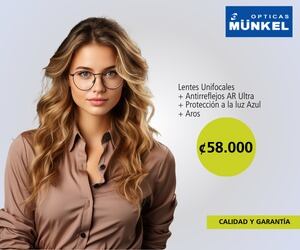 No deje pasar esta promoción de Ópticas Münkel que incluye lentes unifocales, protección contra luz azul, los aros y antirreflejos AR Ultra.