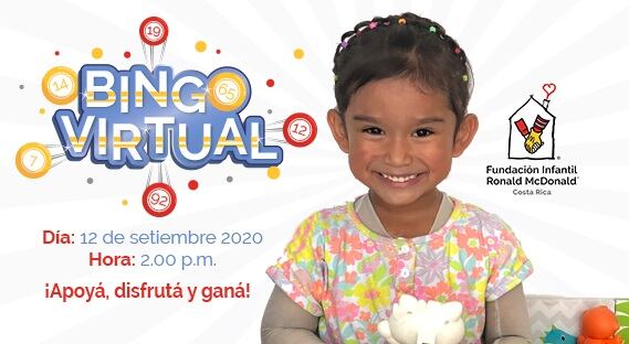 Bingo virtual a beneficio de la Casa Ronald McDonald