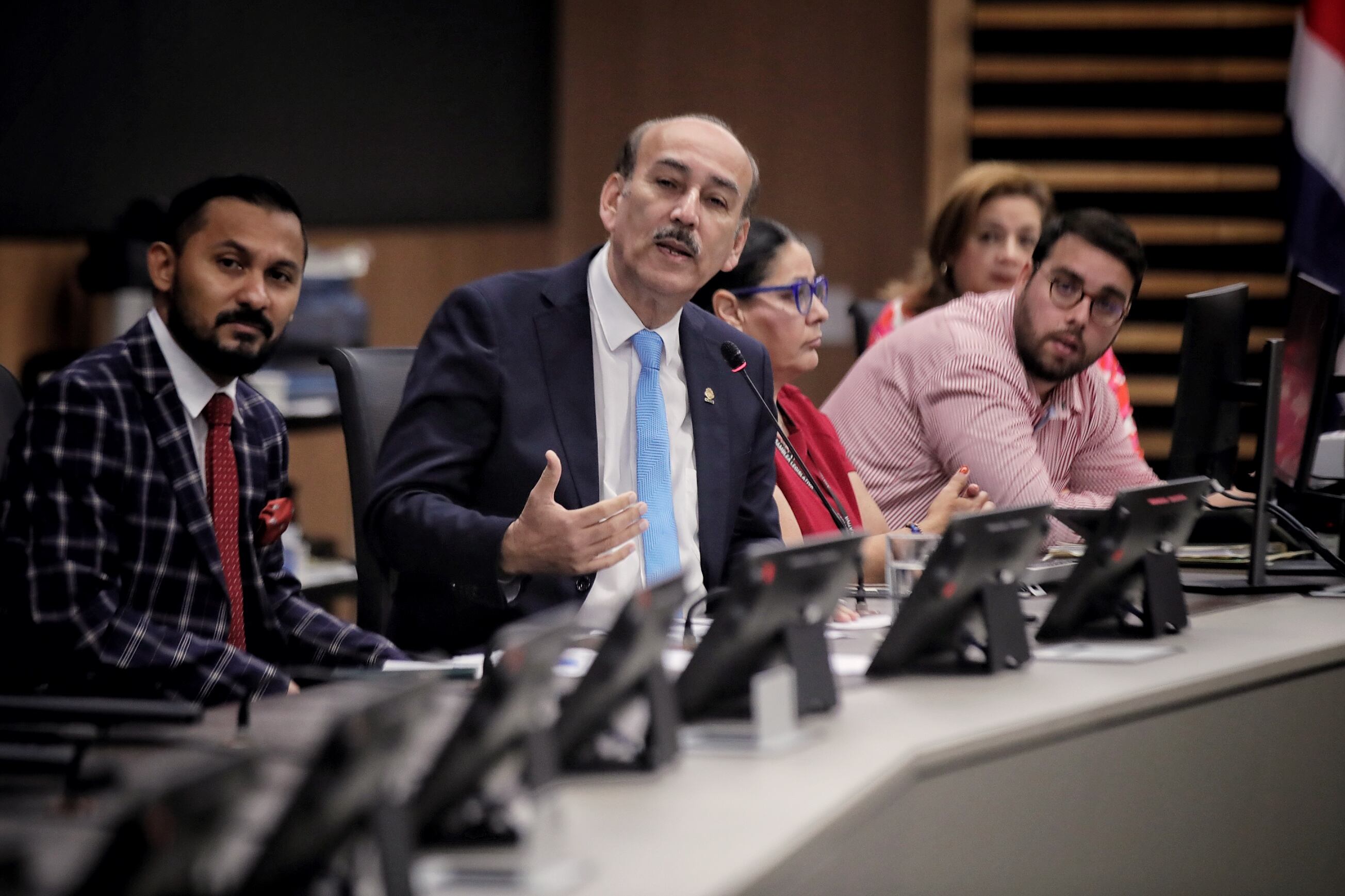 16/10/2023 / Comparecencia del exdiputado de Liberación Nacional (PLN), Carlos Pérez Vargas, quien trabajó como “operador político” del grupo Costa Rica Próspera, el cual impulsó posteriormente la candidatura de Rodrigo Chaves con el Partido Progreso Social Democrático (PPSD). / Foto John Durán