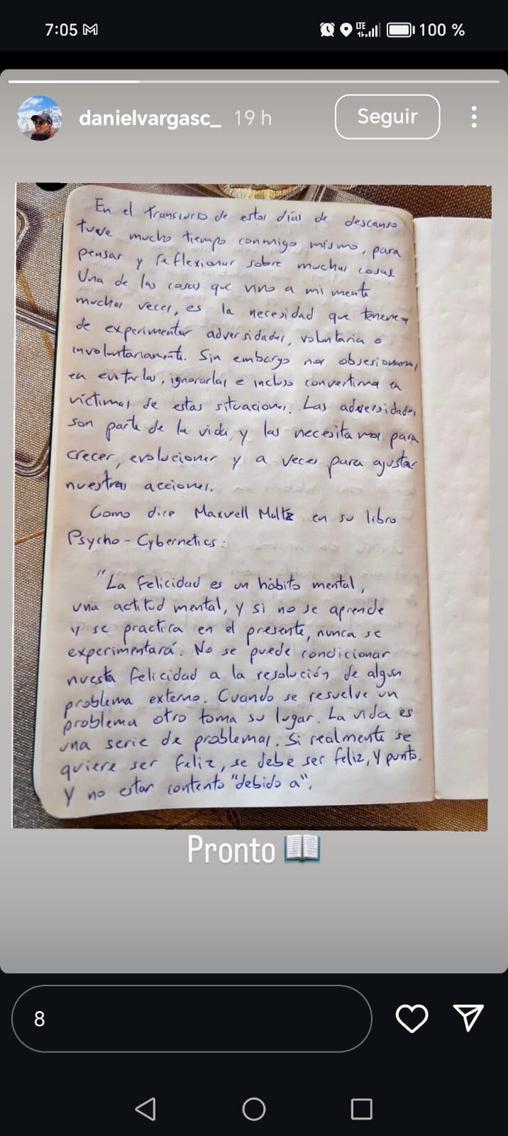 Daniel Vargas escribió mucho durante su aventura por la montaña más alta y desafiante del mundo