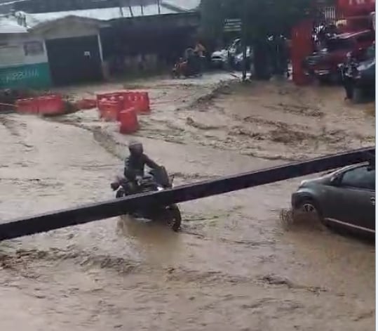 Las fuertes lluvias afectaron Desamparados