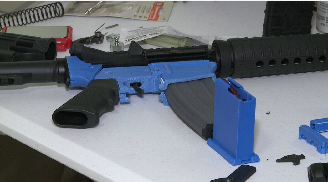 Esta arma fue confeccionada con una impresora 3D en Estados Unidos. Foto: AFP