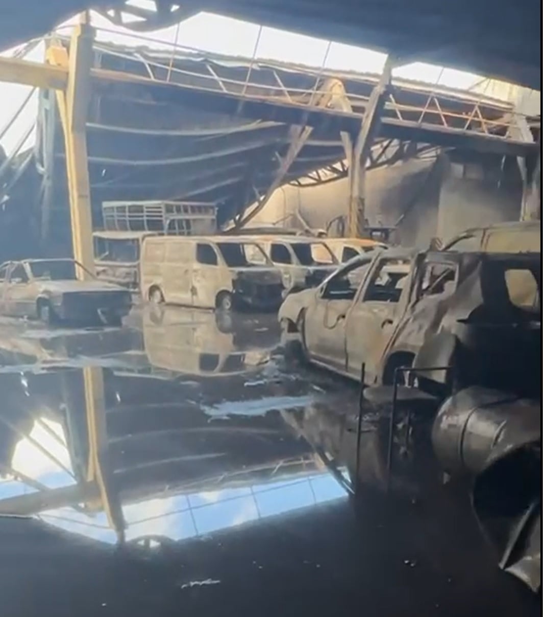 Incendio en San Pedro. Foto cortesía Marco Wright.