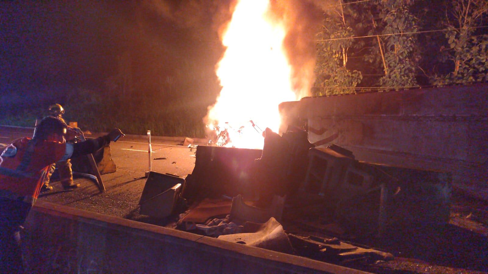 Accidente cobra la vida de un trailero en la Ruta 32