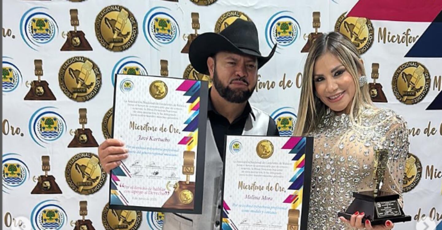 Javy Kartucho y Melissa Mora en el Micrófono de Oro