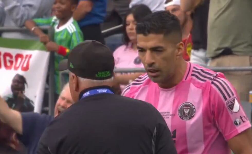 Luis Suárez está metido en otra polémica, esta vez pasó en la final de la Leagues Cup.