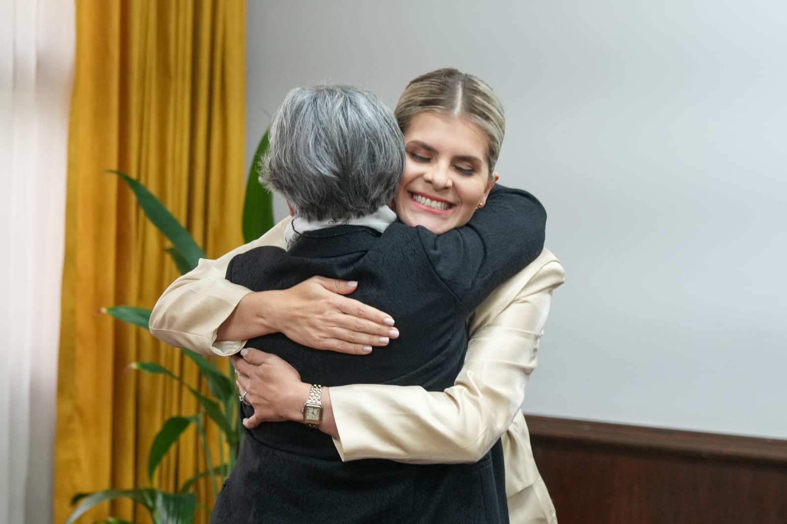 Reunión de Laura Fernández con diputados de oposición