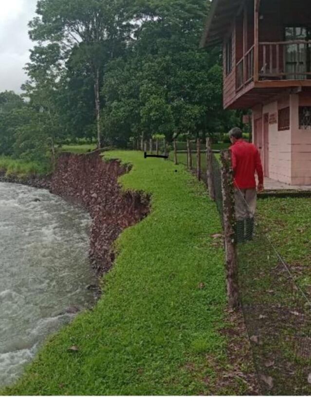 El río Balsa se llevó una vivienda en San Carlos
