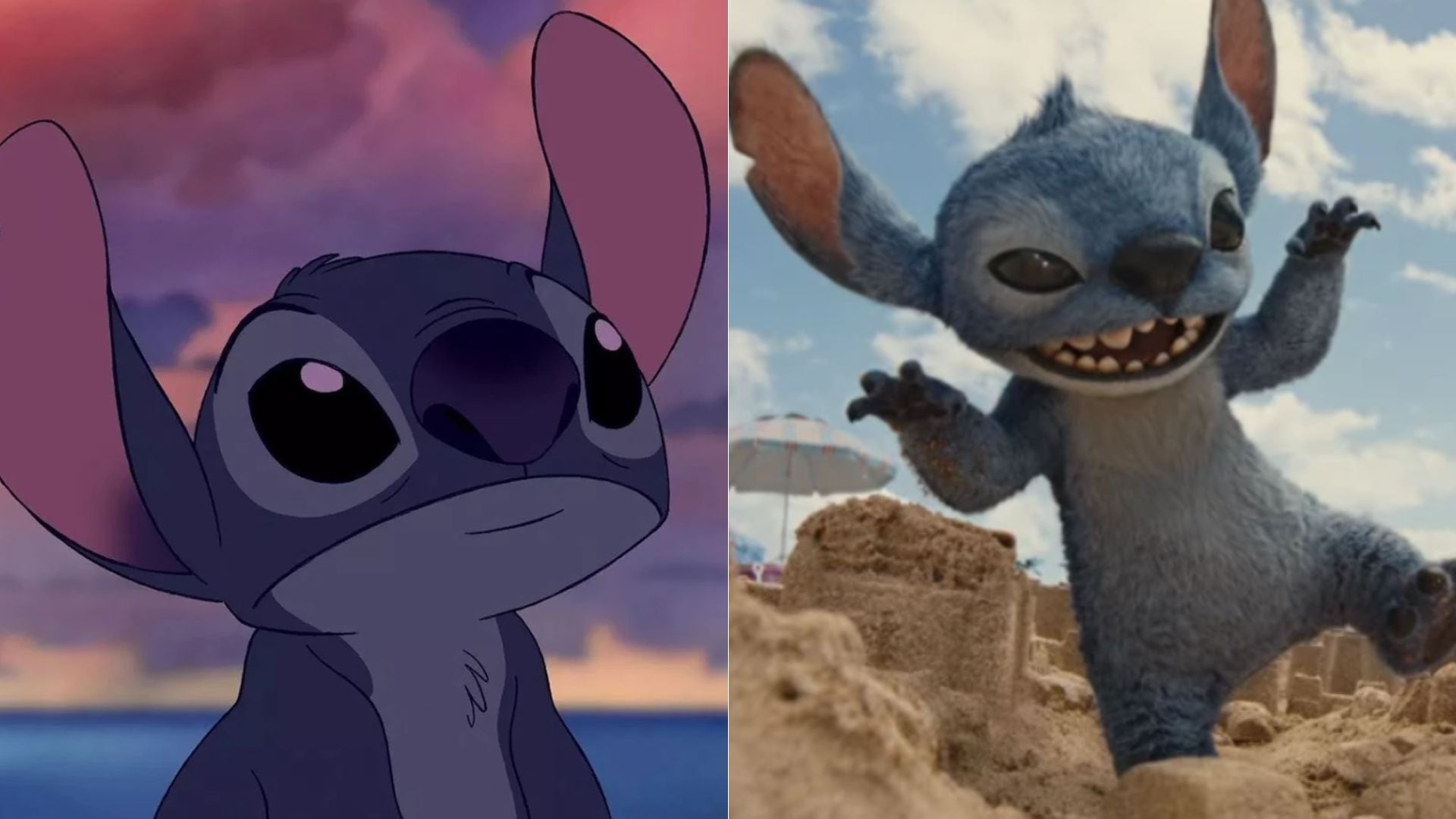 Al inicio de la película, el extraterrestre Stitch se hace pasar por un perro.  Tiene cuatro brazos y antenas que puede ocultar. Chris Sanders realizó su doblaje en inglés para la nueva película de Disney.