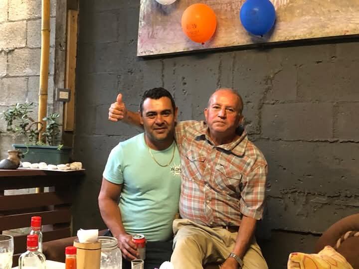 Gustavo y su papá, del mismo nombre, eran muy unidos. Foto corttesía Gustavo Villalobos.