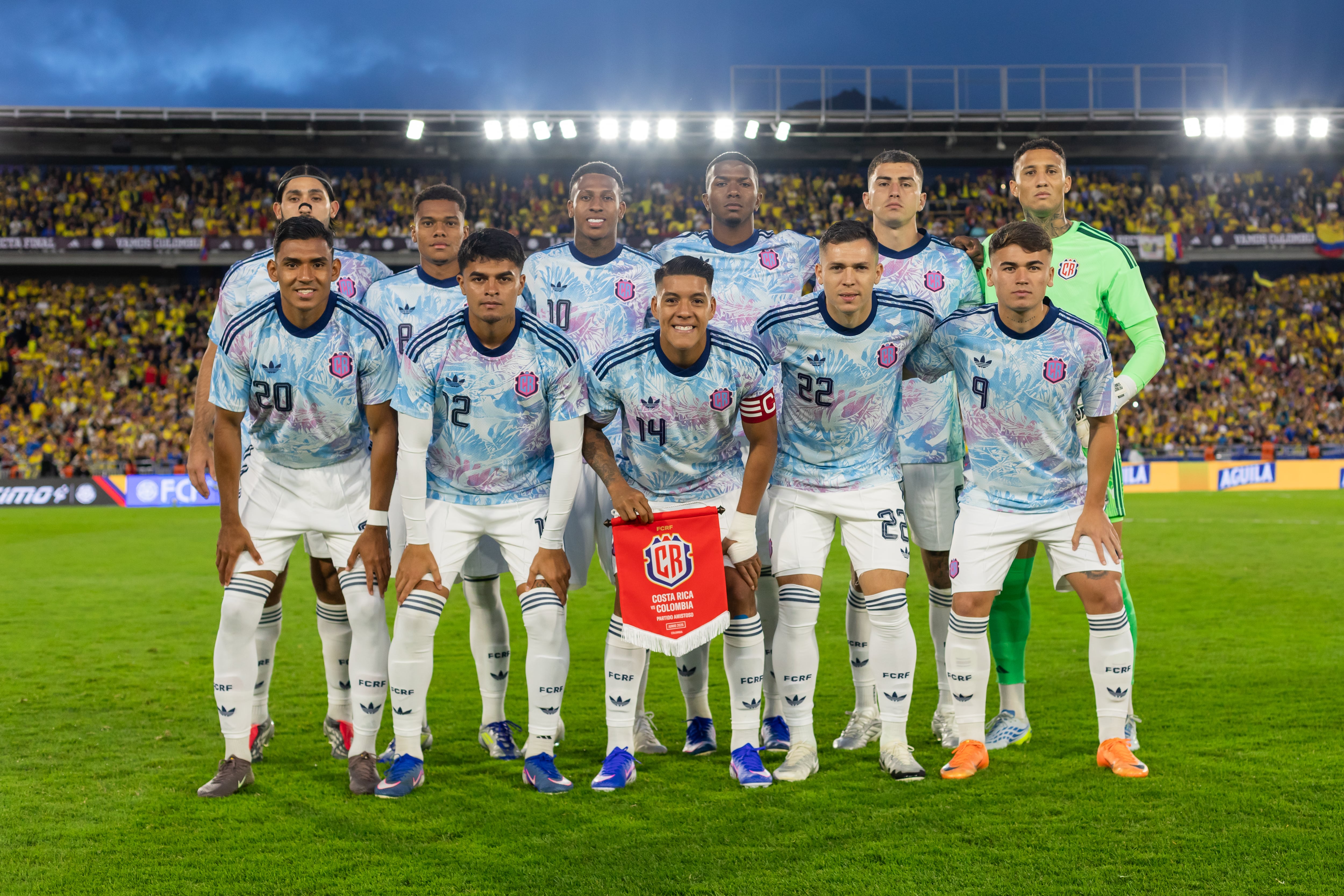 Costa Rica vs Colombia. Foto: Prensa Fedefútbol