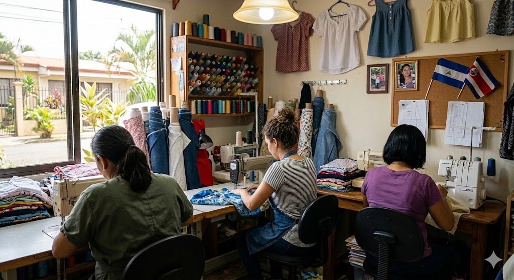 Jorleny Espinoza nació en Nicaragua y hace nueve años se vino para Costa Rica. Ahora tiene un tallercito de costura.