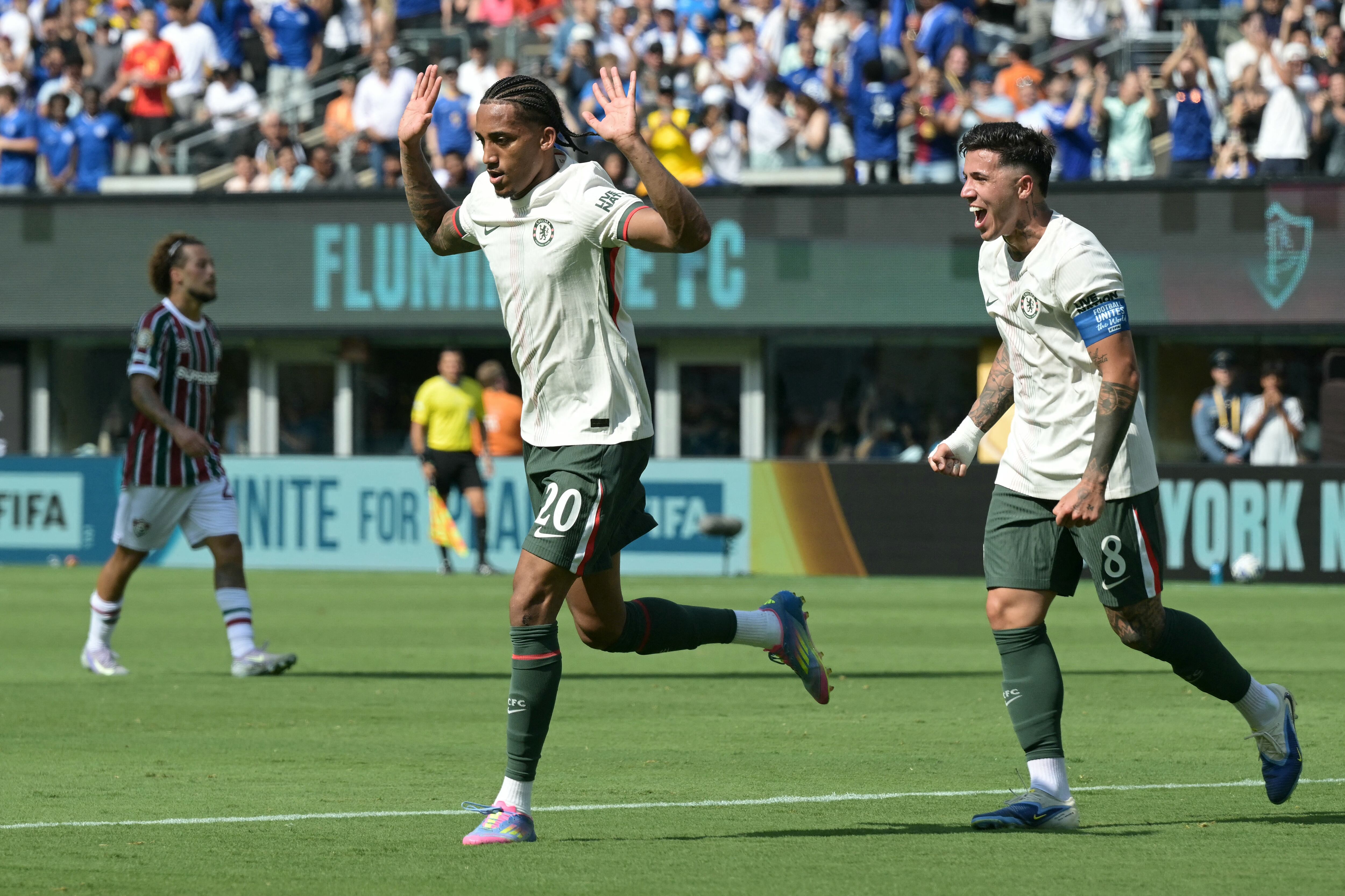 João Pedro, exjugador del Fluminense fue el autor de los dos goles del Chelsea, en las semifinales del Mundial de Clubes. AFP.