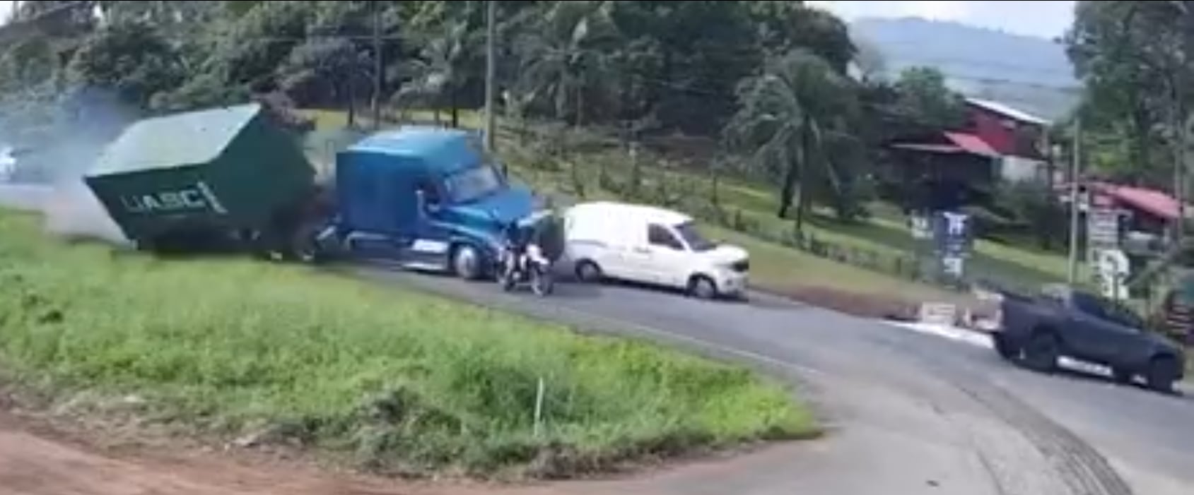 El accidente ocurrió en la Palmera de San Carlos