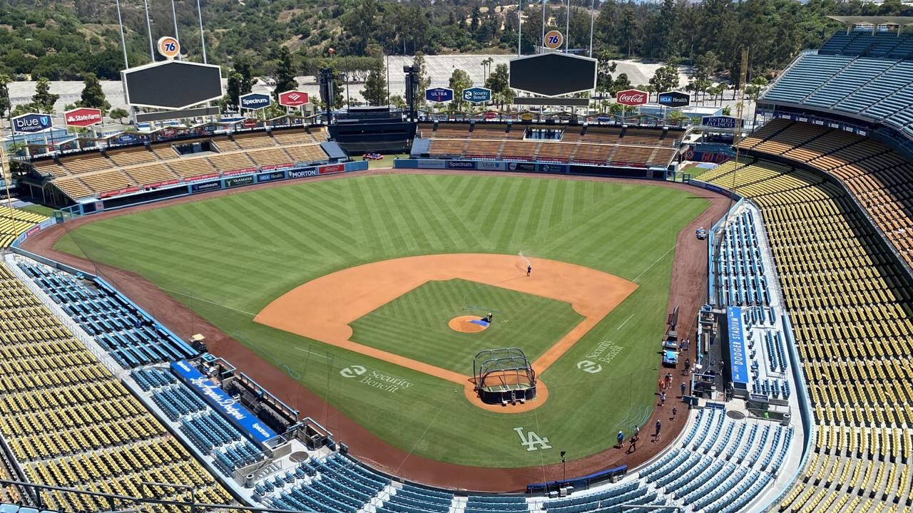 Así de espectacular se ve el Dodger Stadium al iniciar el tour.