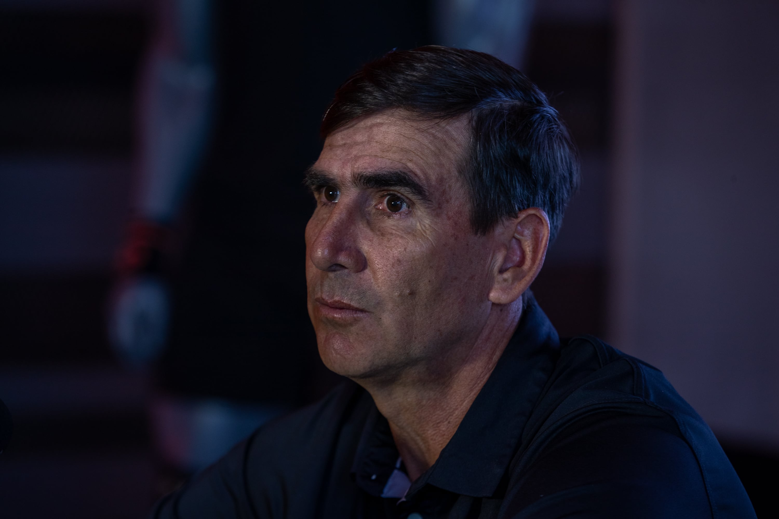 08/12/2023, San Jose, Escazu, Doer Fitness, conferencia de prensa de el Club Sport Herediano, el entrenador Breansse Camacho.