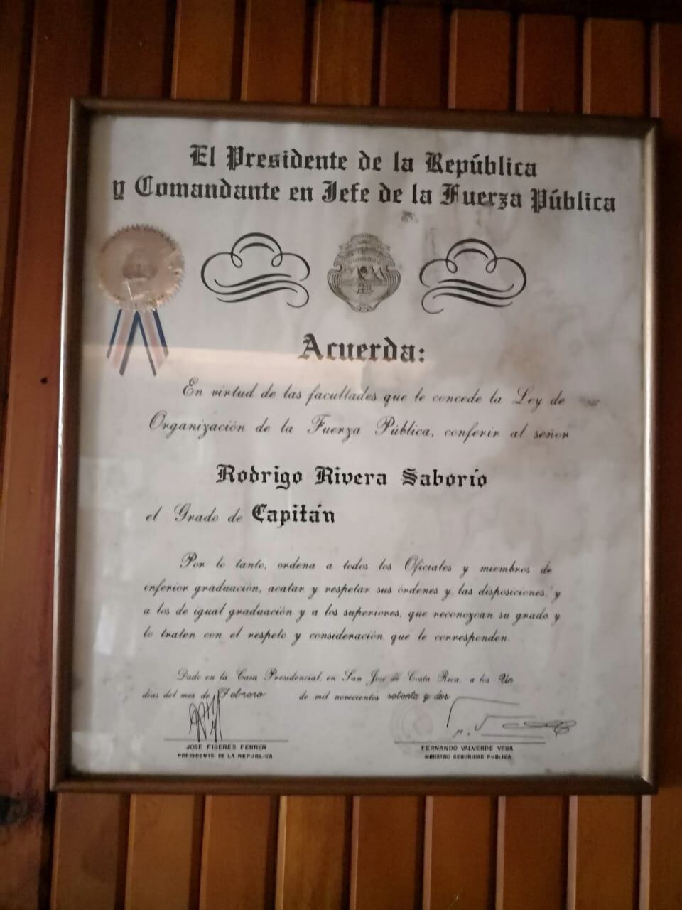 Este 1 de diciembre el país conmemora el Día del Abolición del Ejército y también, en una linda casualidad, es el cumpleaños de don Rodrigo Rivera Saborío, quien nación en 1930.