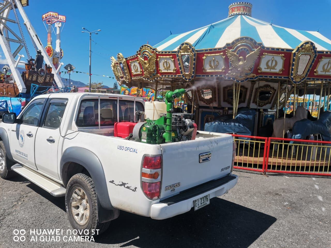 El Ministerio de Salud realiza fumigaciones contra el dengue en el campo ferial de Zapote este 2023