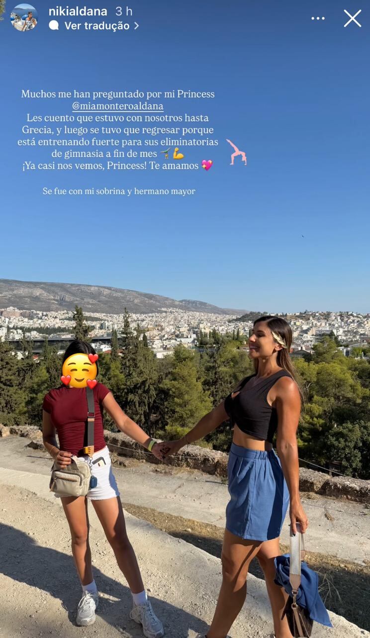Nicole Aldana contó por qué su hija mayor, Mia Montero, se tuvo que devolver a Costa Rica en medio de las vacaciones familiares que disfrutaban juntos por Europa.