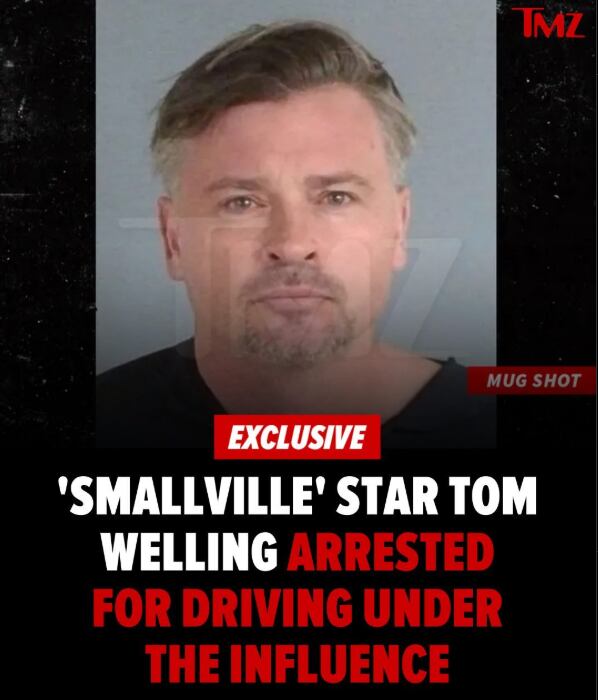 Fotografía de Tom Welling en la comisaría, publicada por el medio 'TMZ'