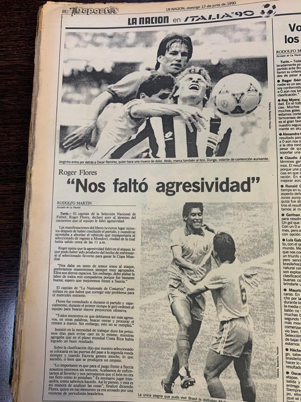 Costa Rica Brasil Italia 90.