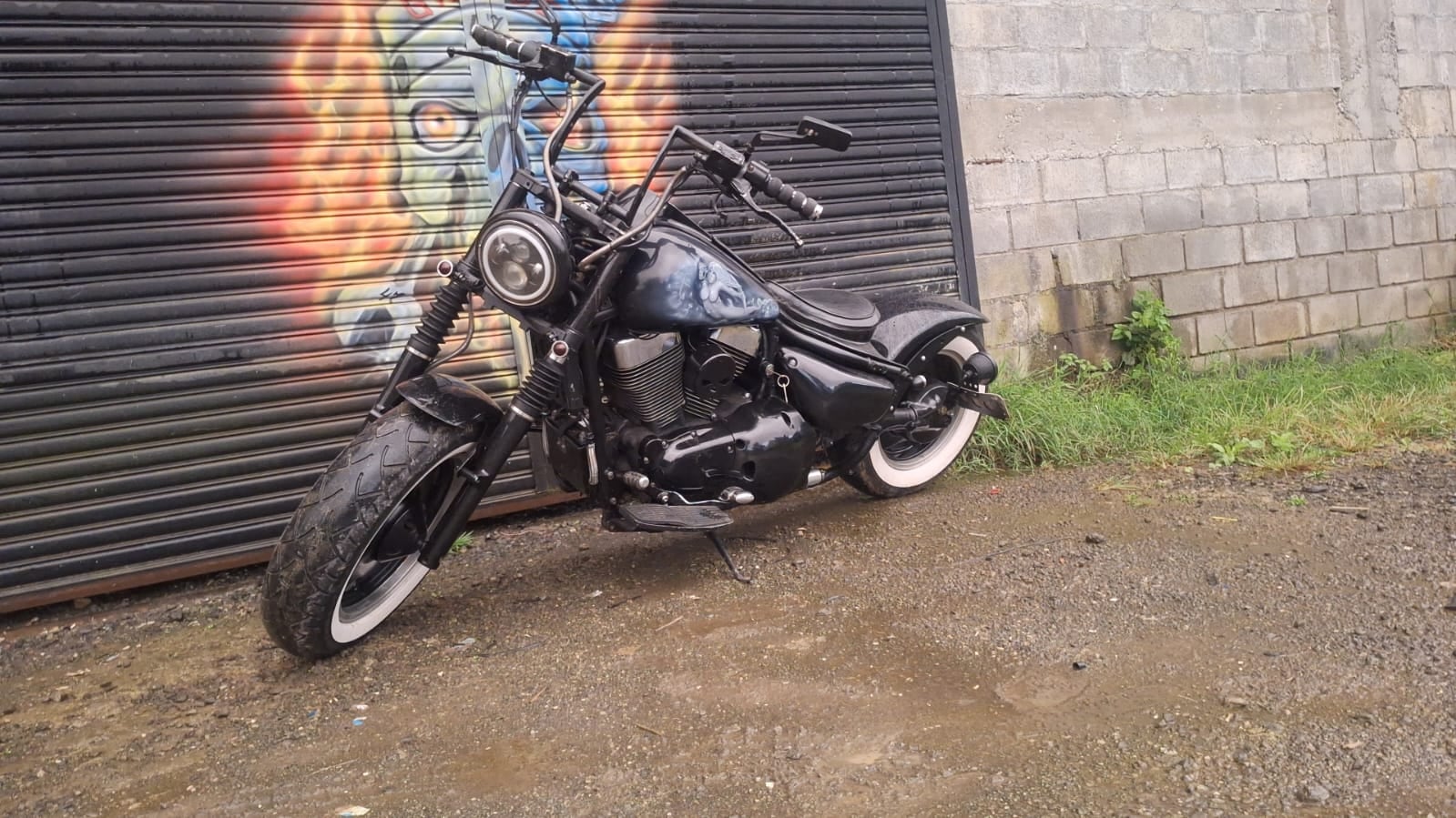 Marcos Barboza Fallas es el dueño de una Suzuki Intruder 1500 cc modelo 2001, Foto: Cortesía moto pandillera