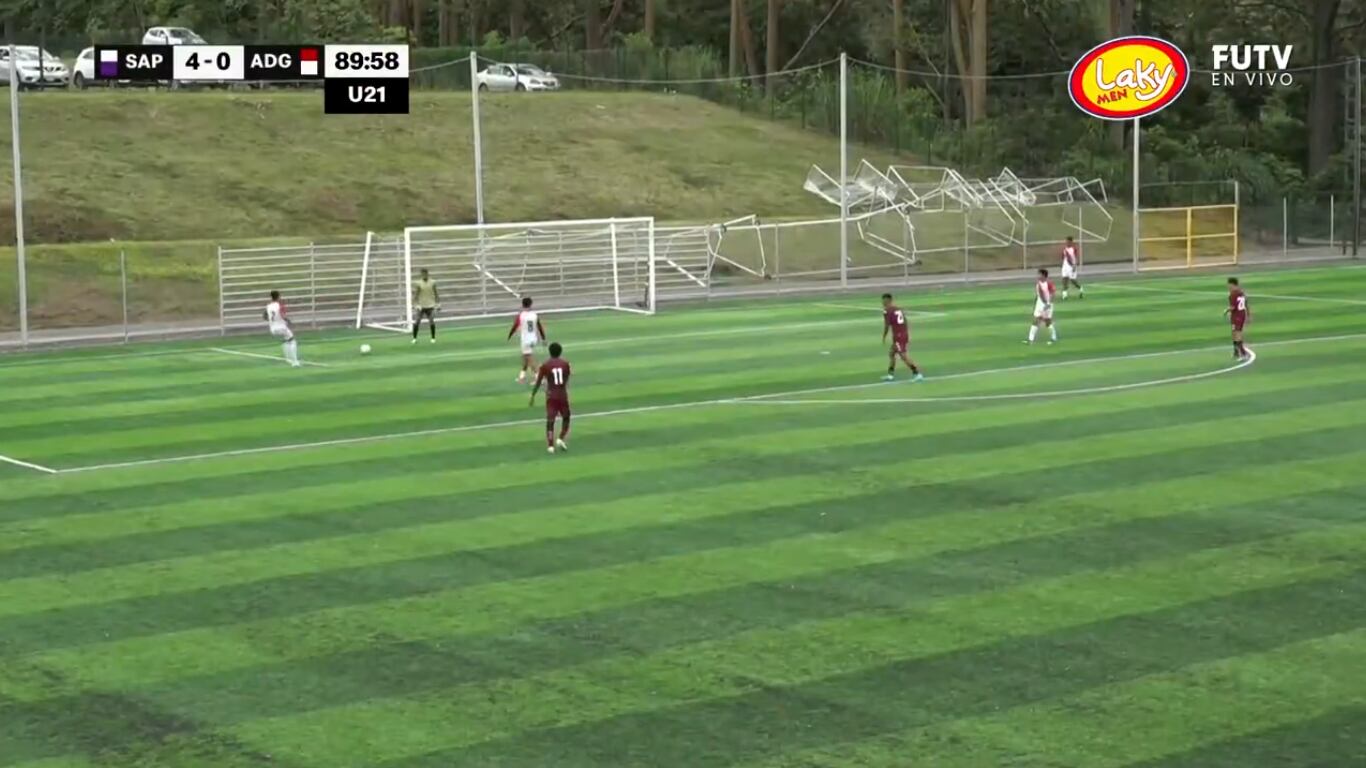 Autogol de Guanacasteca ante Saprissa en alto Rendimiento. Foto: Captura FUTV