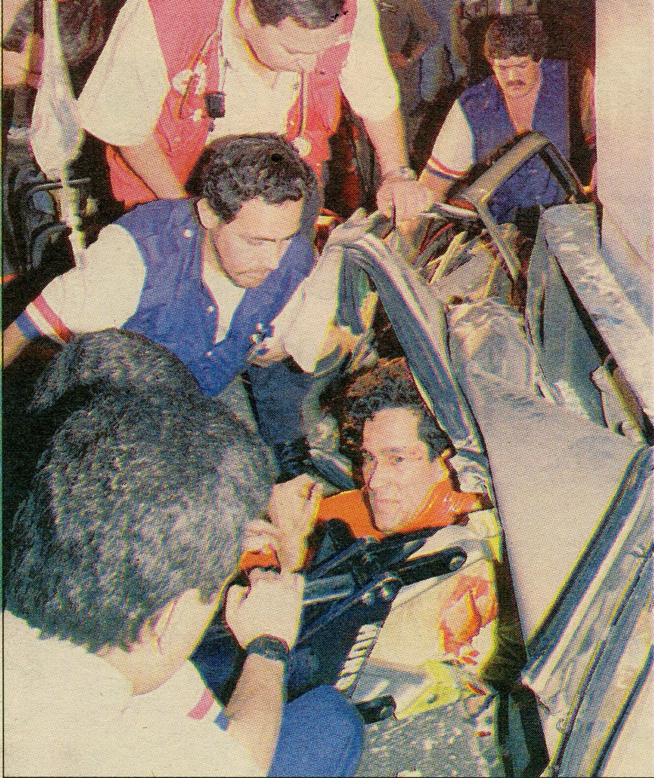 Novelón accidente del tren en 1992. Foto Archivo.