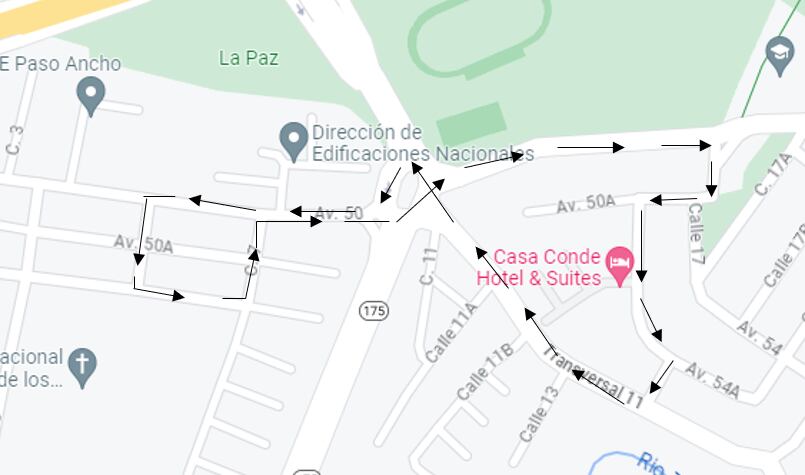 Esta es la segunda opción de recorrido externo para los usuarios de San José.