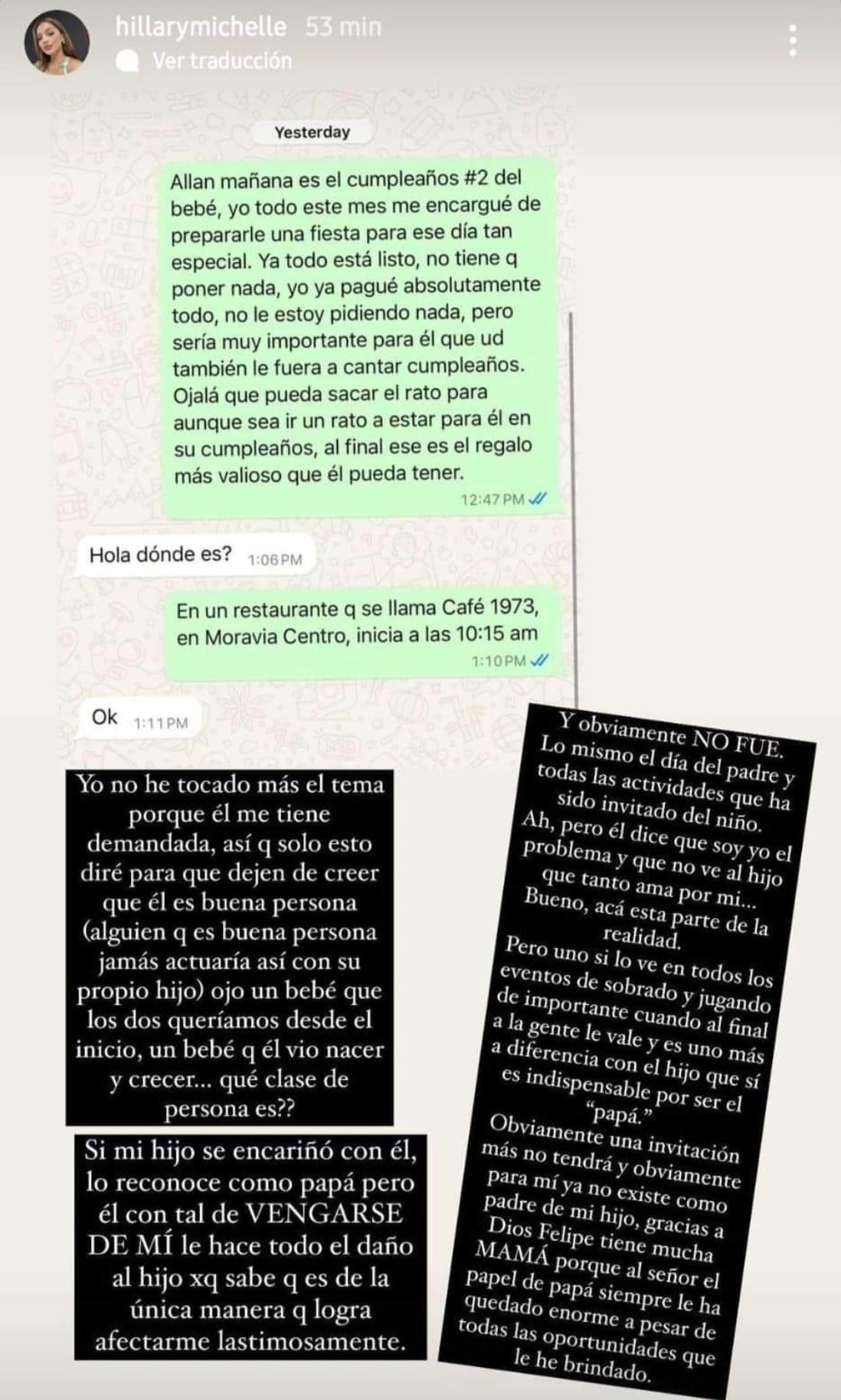 Hillary Castro Watson, expareja de Allan Alemán