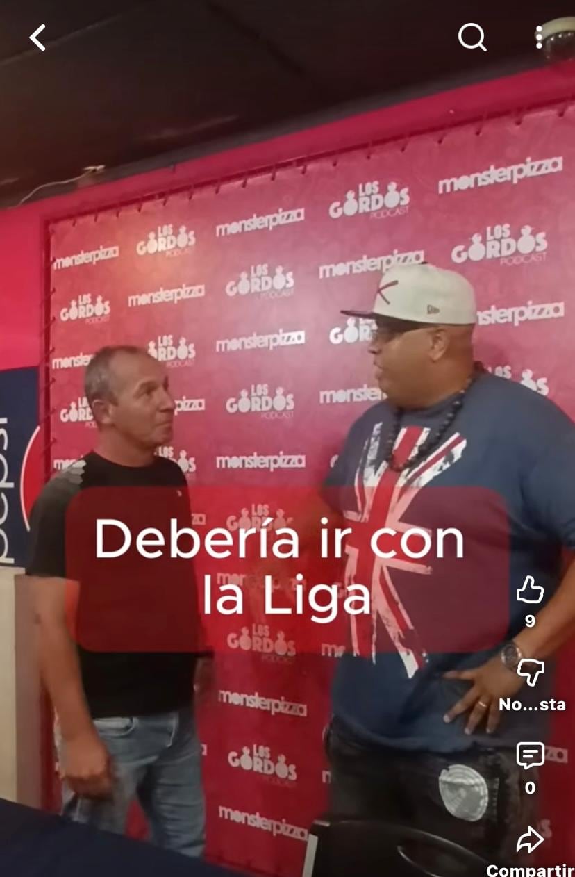 Toledo bromeó con Wílmer López en su canal de YouTube.