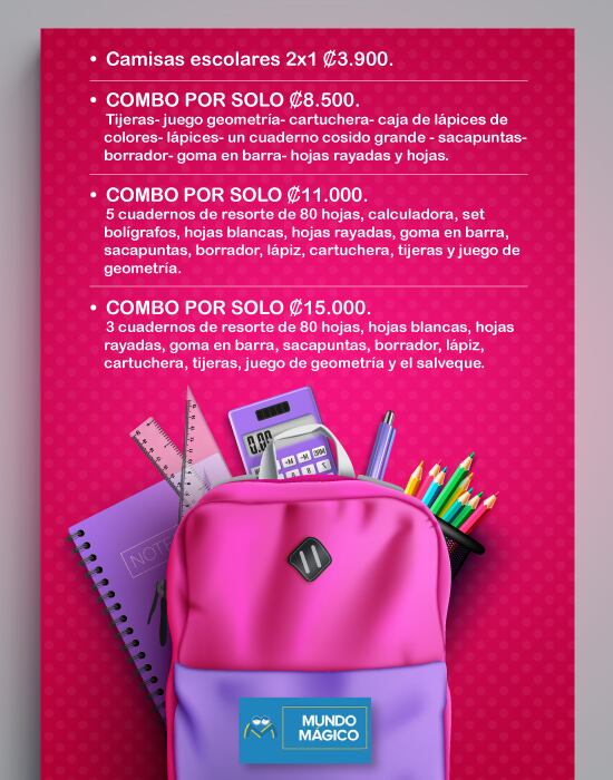 Mundo Mágico trae ofertas imperdibles para el inicio de clases 2024