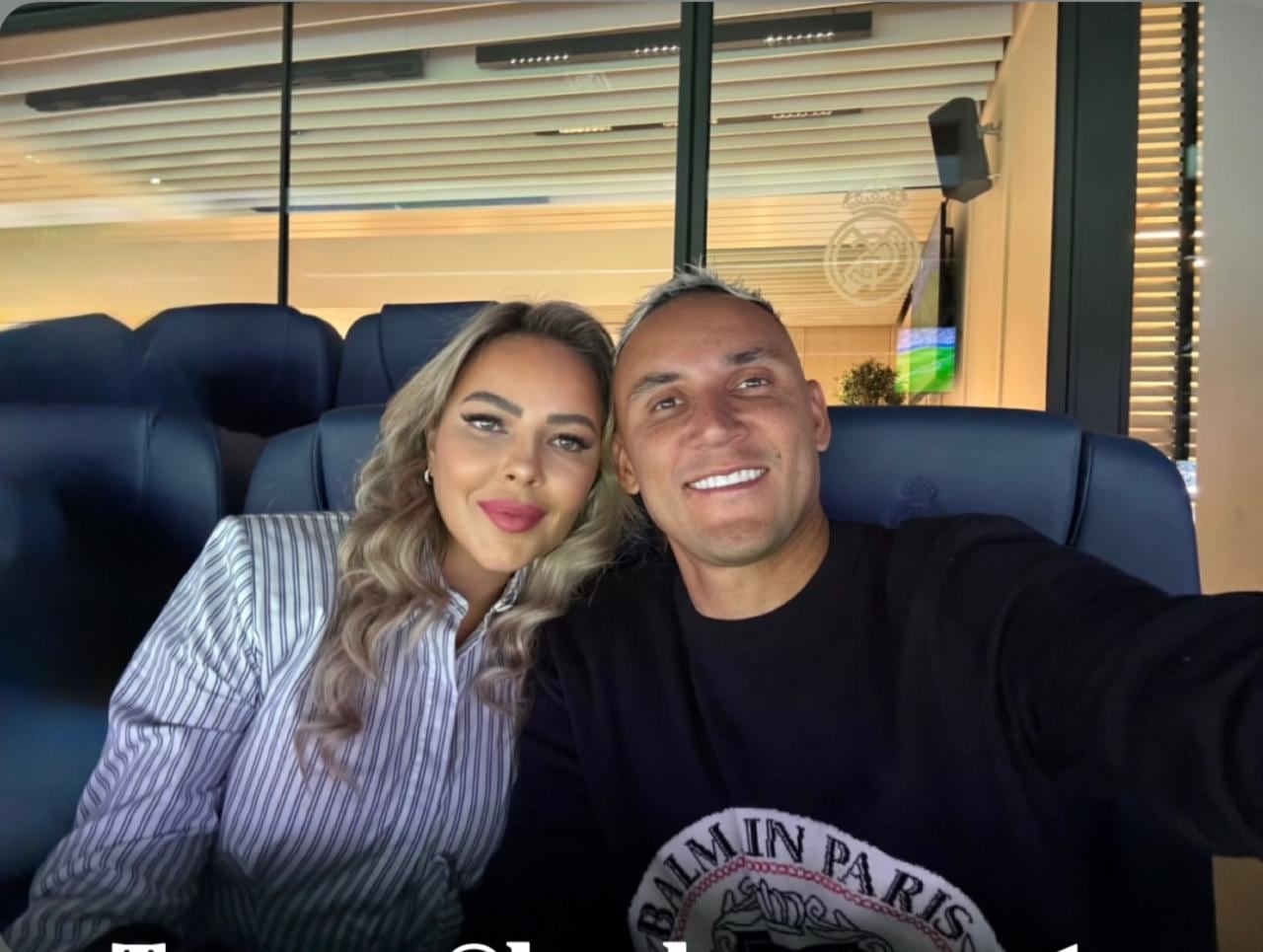 Keylor Navas estuvo junto a su esposa Andrea Salas en la despedida de Luka Modric.