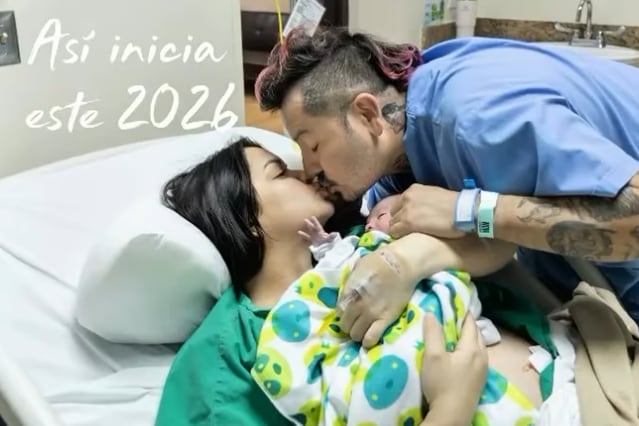LuisGa Loría y su pareja Mónica Barboza se conviertieron oficialmente en padres este 3 de enero de 2026.