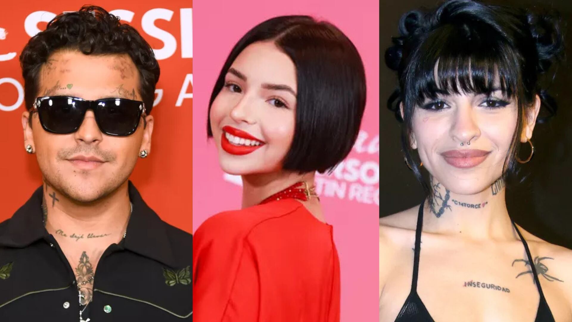 Christian Nodal, Ángela Aguilar y Cazzu