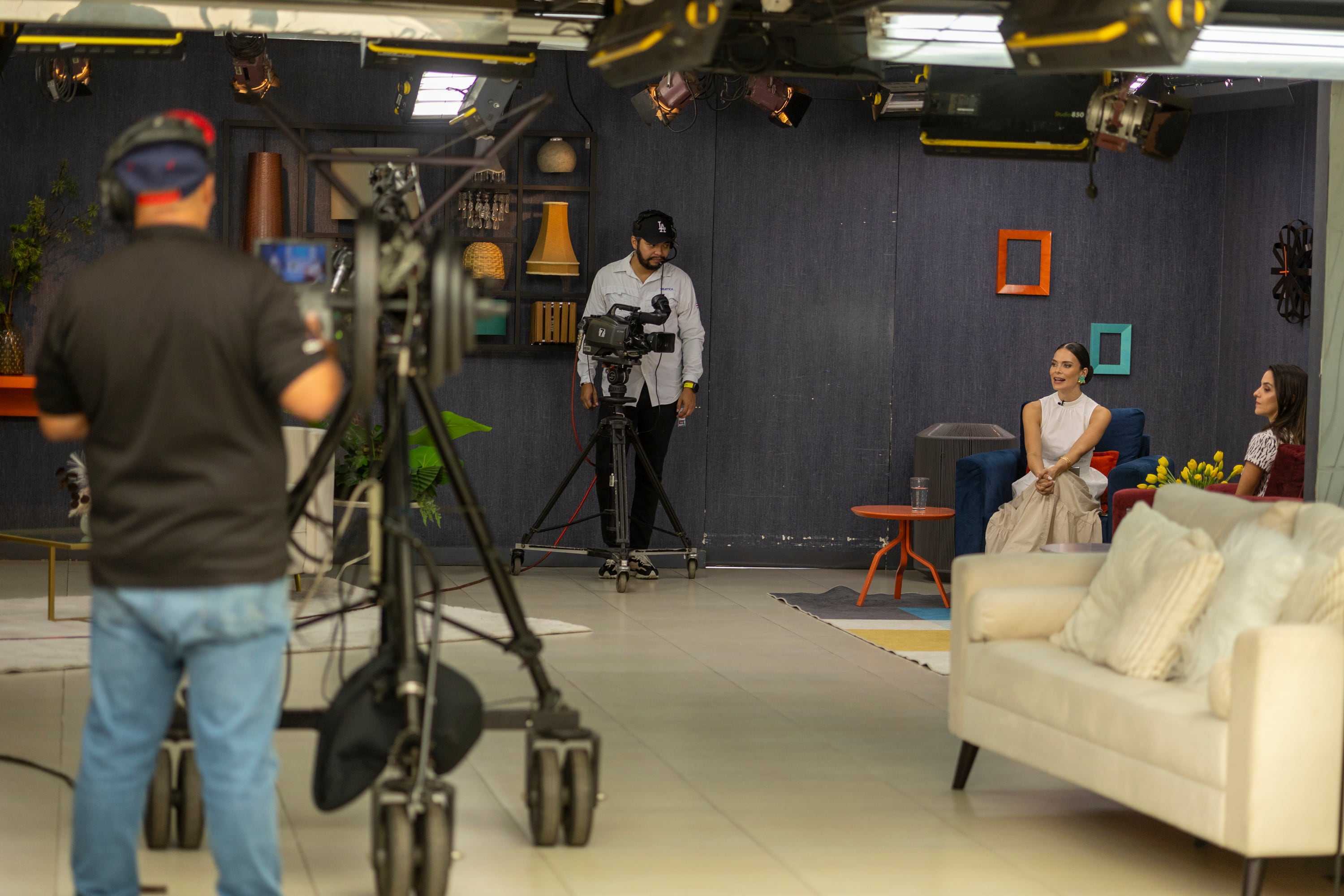 01/07/2024, San Jose, Teletica, inicio de los nuevos presentadores del programa Buen Día, Jennifer Segura, Daniel Céspedes, Natalia Monge y Nancy Dobles.